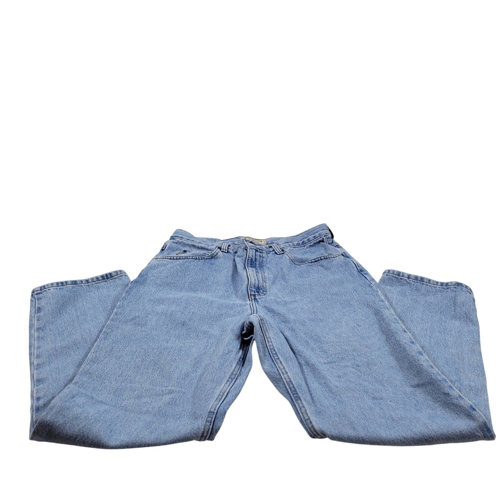 L.L. Bean Classic Fit Jeans Mens 32x30 Light Blue Excellent Straight Leg Cotton